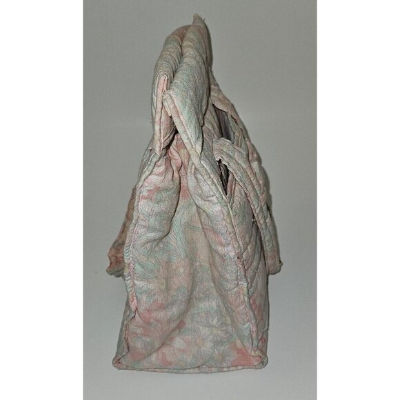 VTG Baby Connection Soft Style Pink Floral Diaper Bag Small 11x9 Green Blue READ - Picture 6 of 15